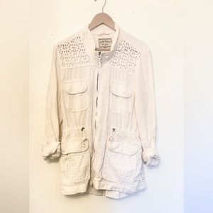 Lucky Brand Safari Cargo Jacket Sz Large